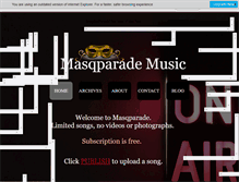 Tablet Screenshot of masqparade.com